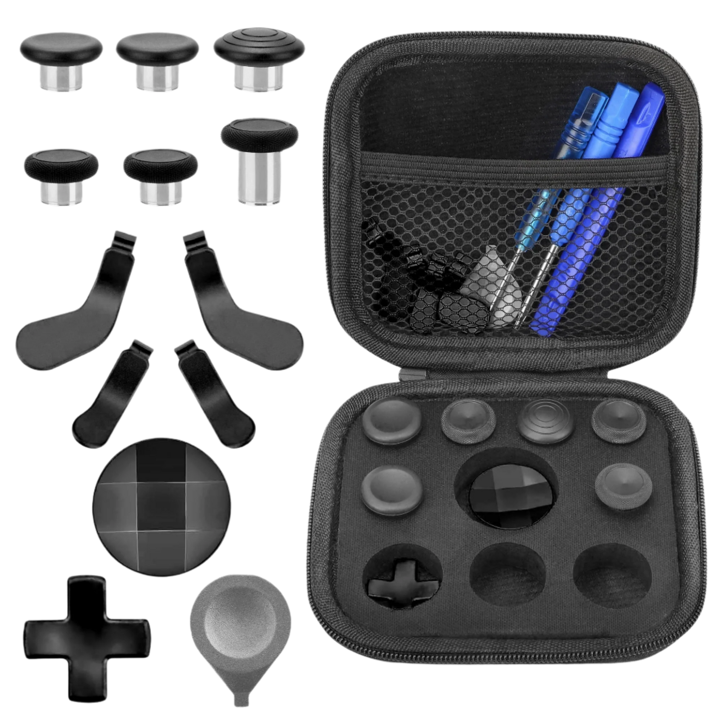 17-In-1 Replacement Accessories Kit Fit for Xbox One Elite Series 2 Controller with Thumbsticks, Paddles, D-Pads