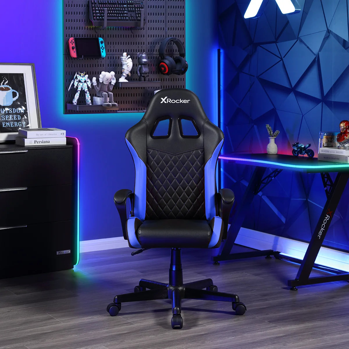 Apex Junior PC Kids Gaming Chair, Blue