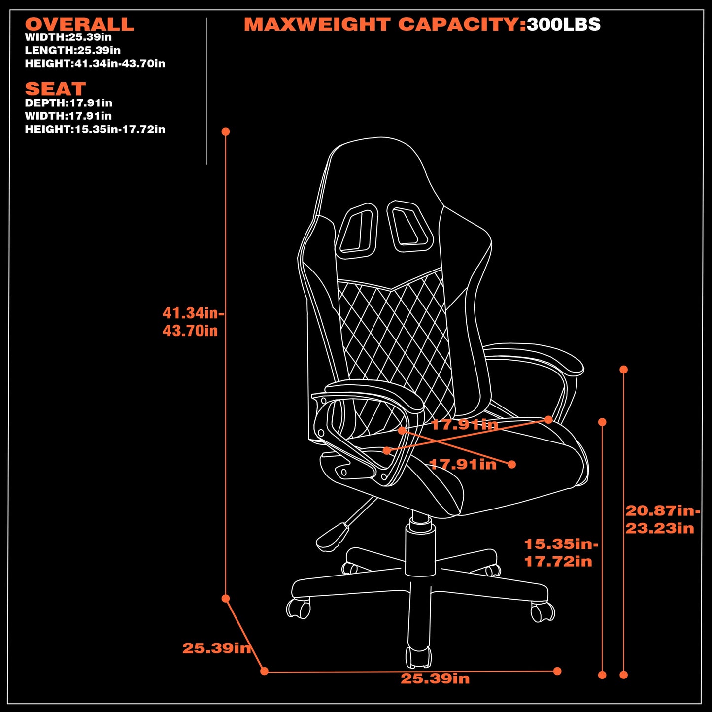 Apex Junior PC Kids Gaming Chair, Blue